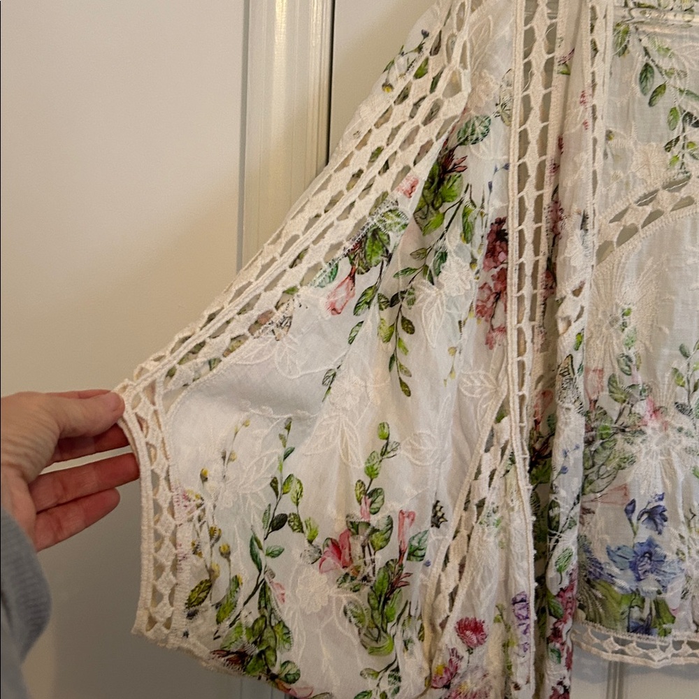 RACHEL Rachel Roy Floral Lace Cardigan - Picture 2 of 7